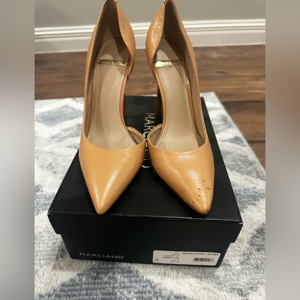 Marciano Pumps- Natural Leather size 7.5 small bite by chihuahua